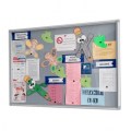 gablota informacyjna tekstylna szara57